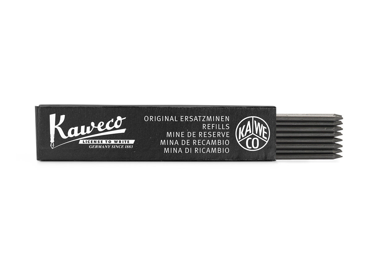 Kaweco Pencil, Leads - Black HB - 12 pcs (1.18 mm)