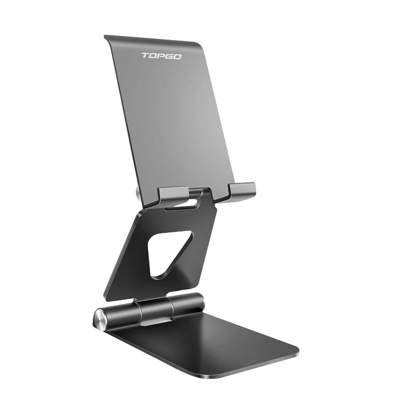 TOPGO Foldable Desktop Cell Phone Stand, Mount - Black