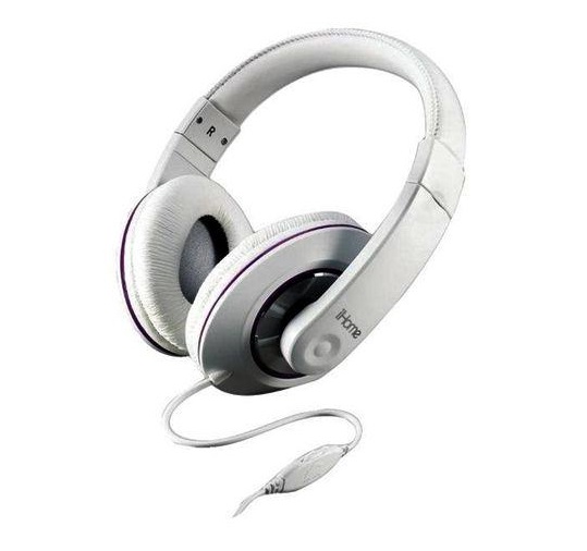 iHome Over The Ear Headphones - IB40WU - White