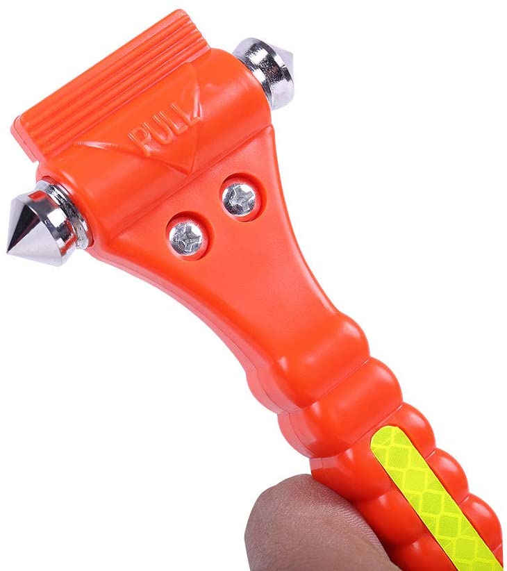 VicTsing 2 Pack Car Safety Hammer, Emergency Escape Tool with Car Window Breaker and Seat Belt Cutter, Life Saving Survival Kit