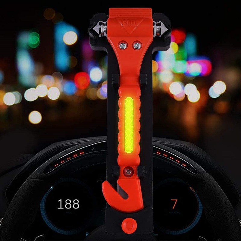 VicTsing 2 Pack Car Safety Hammer, Emergency Escape Tool with Car Window Breaker and Seat Belt Cutter, Life Saving Survival Kit