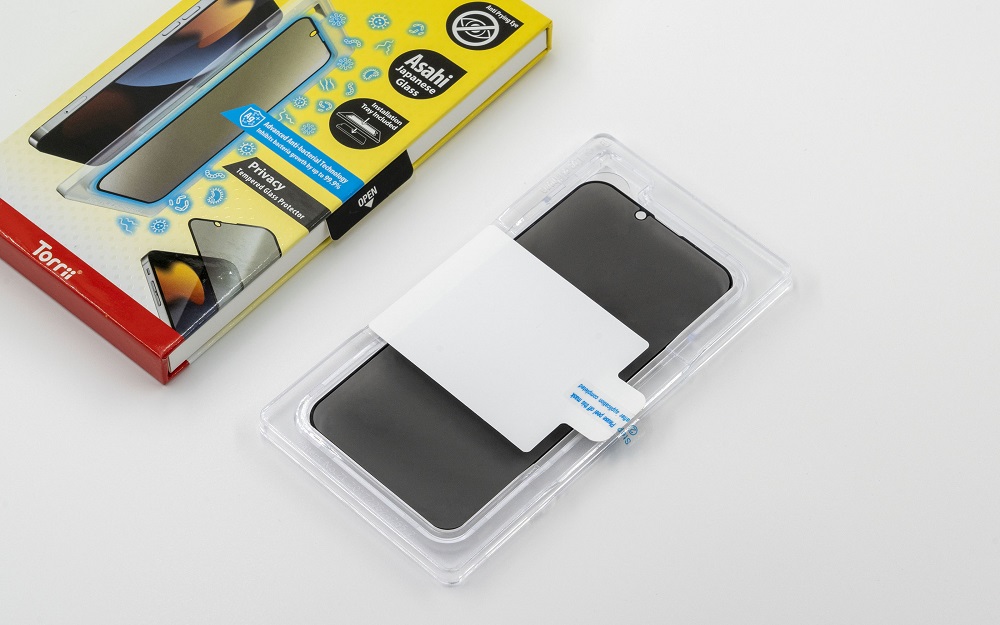 Torri Bodyglass Screen Protector, Anti-bacterial Coating - for iPhone 13 Pro Max (6.7”) - Privacy