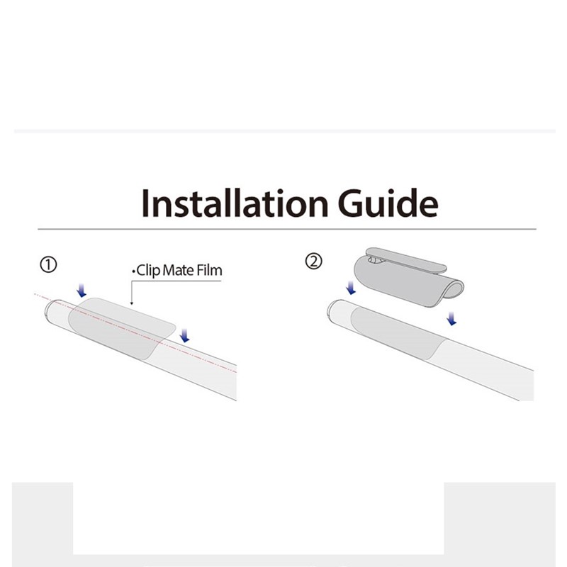 Araree A-Clip For Apple Pencil 2 Pcs Set - Clear And White