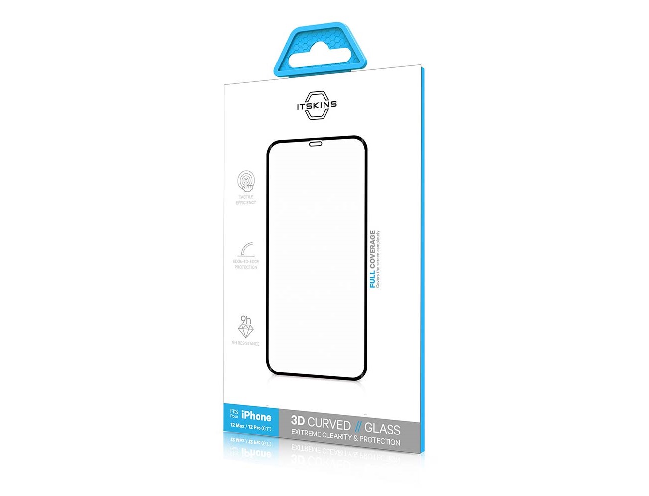 Itskins Hexoglass 3D Screen Protector For iPhone 12 / 12 Pro -Transparent