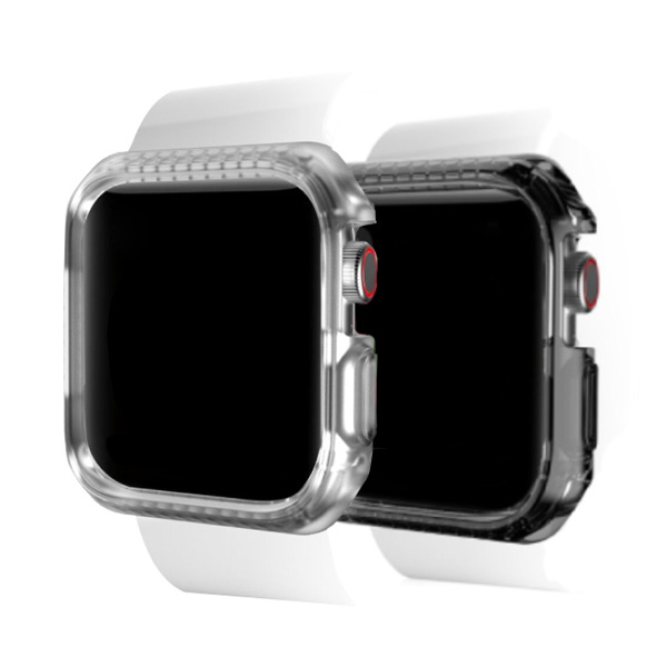 Itskins Spectrum Bumper Case For Apple Watch Series 4 - 40Mm Smoke + Clear 2 Pcs