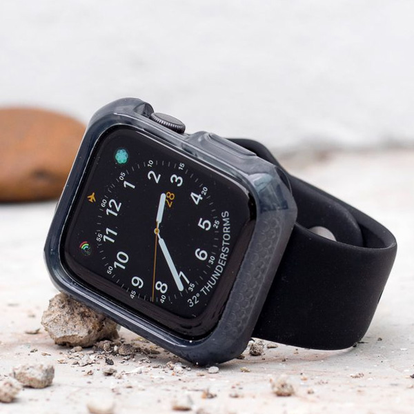 Itskins Spectrum Bumper Case For Apple Watch Series 4 - 40Mm Smoke + Clear 2 Pcs