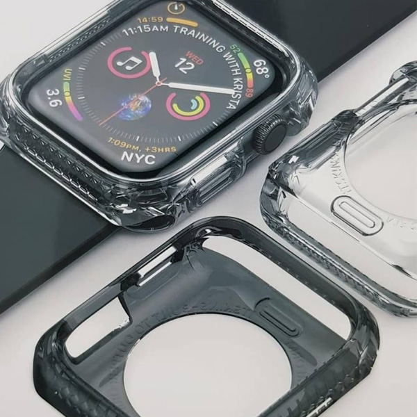 Itskins Spectrum Bumper Case For Apple Watch Series 4 - 40Mm Smoke + Clear 2 Pcs