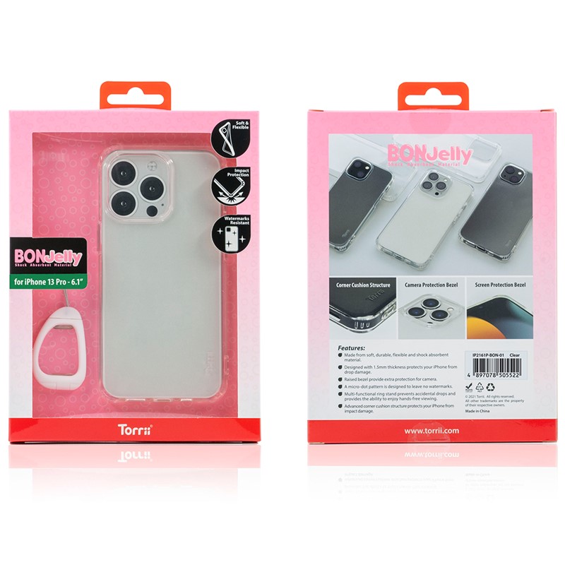 Torrii Bonjelly Case for Iphone 13 Pro (6.1) - Clear