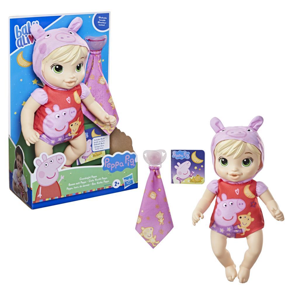 Baby Alive Hasbro Goodnight Peppa Doll, Peppa Pig Toy, First Baby Doll, Soft Body