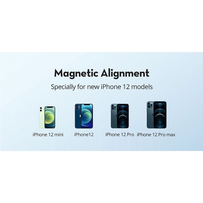 RAVPower Magnetic Wireless Charger for iPhone 12/12 Pro Max/mini/AirPods Pro