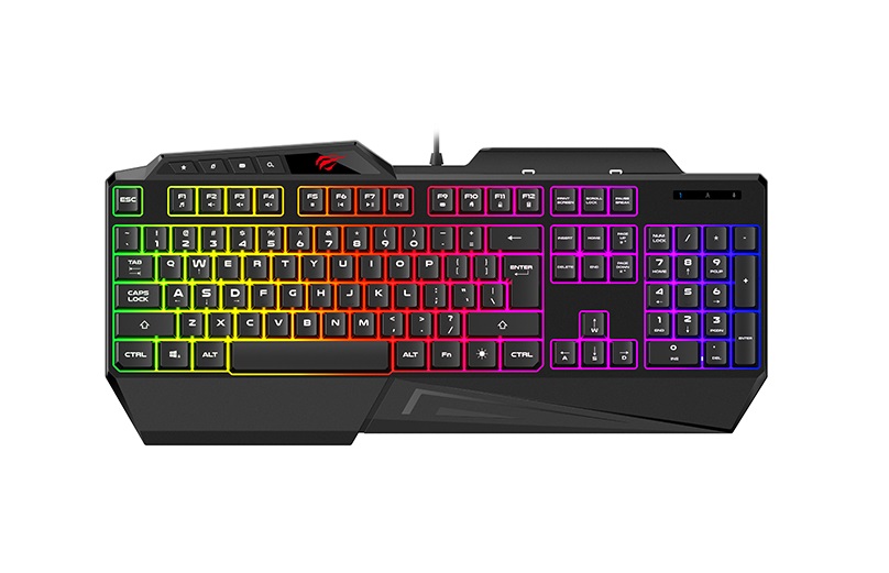 Havit KB488L USB Multi-Function Backlit Black Gaming Keyboard