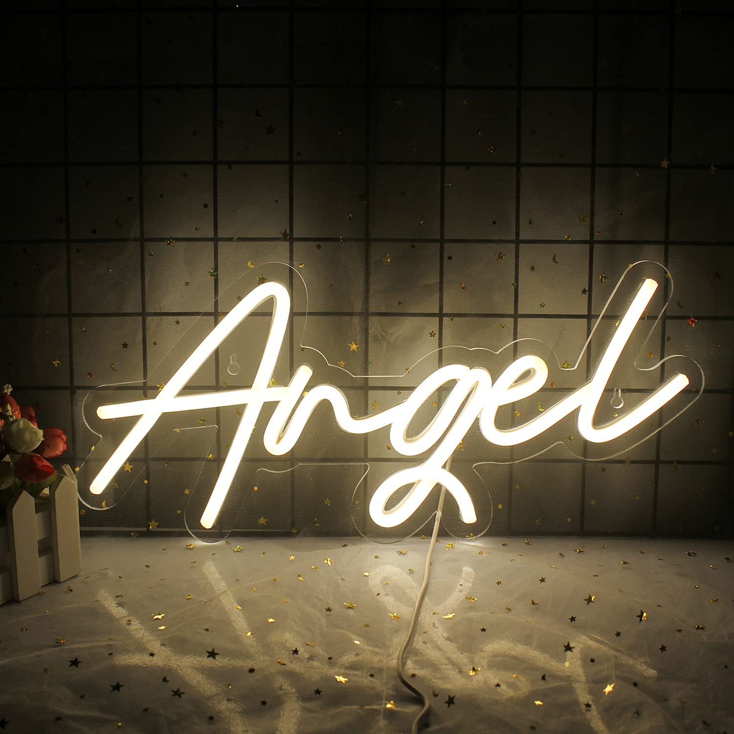 LED Neon Sign - Angel (60cm X 30cm)
