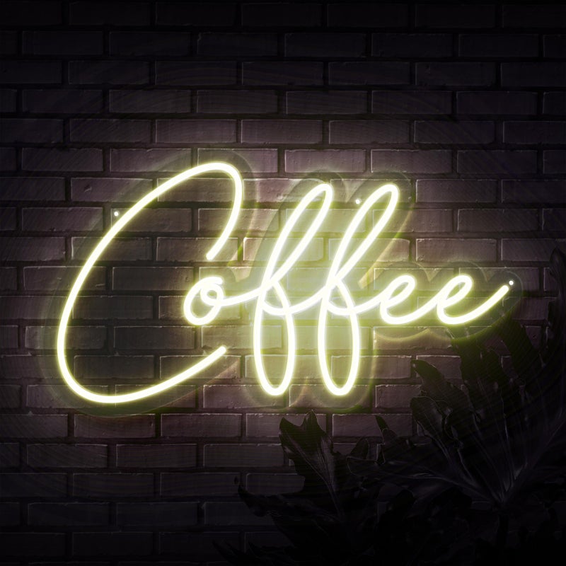 LED Neon Sign - Coffee (40cm X 30cm)