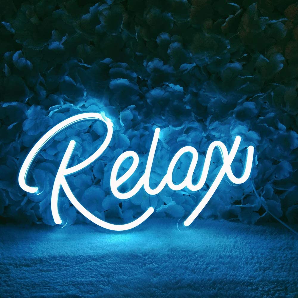 LED Neon Sign - Relax (28cm X 13cm)