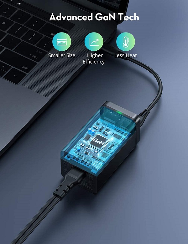 RAVPower RP-PC136 PD Pioneer 65W 4-Port Desktop Charger &ndash; Black
