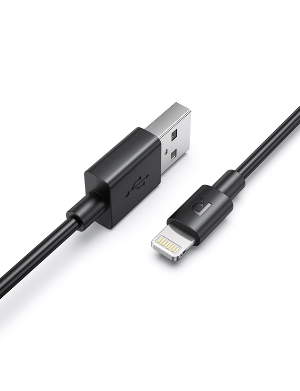 RAVPower USBA - Lightning Cable 2m TPE - Black
