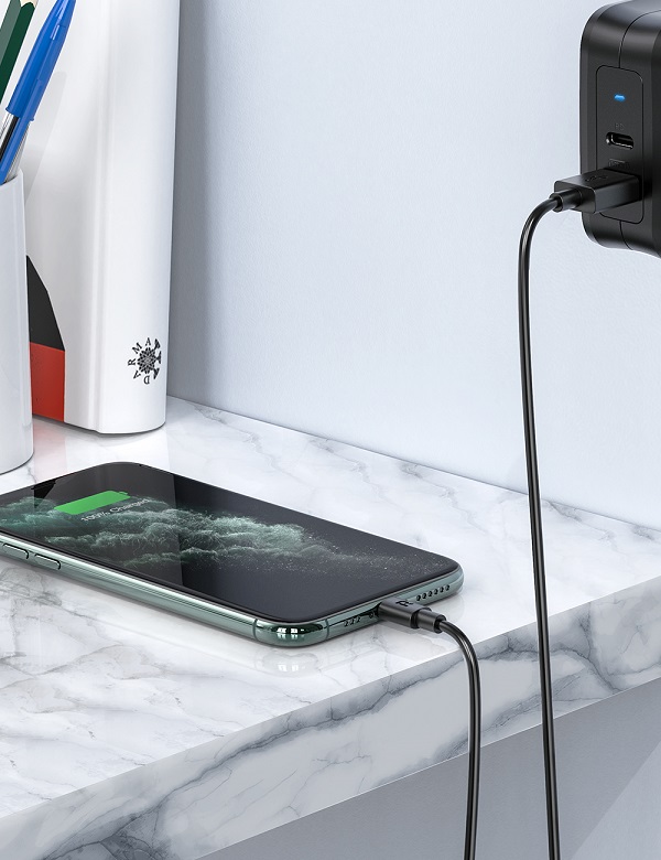 RAVPower USBA - Lightning Cable 2m TPE - Black