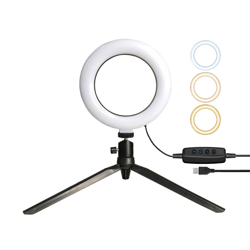 Trands LED Ring Light Desktop Stand - TR-LT703