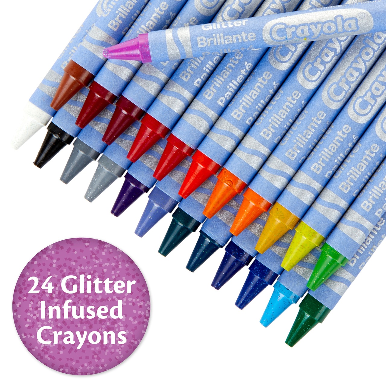 Crayola Glitter Crayons Pack of 24