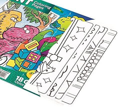 Crayola The Trouble With T-Rex 18 Giant Coloring Pages