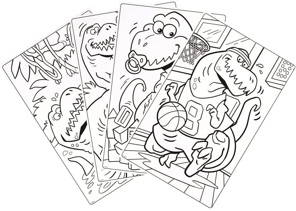 Crayola The Trouble With T-Rex 18 Giant Coloring Pages