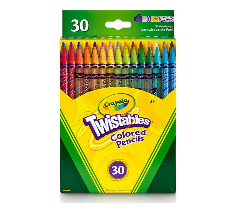 Crayola Twistables Colored Pencils 30 Count Assorted Colors