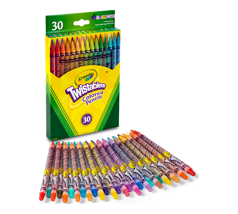 Crayola Twistables Colored Pencils 30 Count Assorted Colors