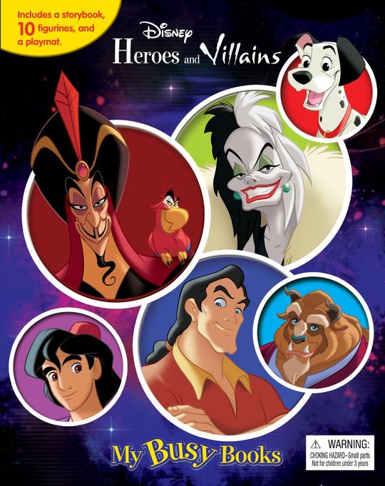 Phidal Disney Heroes and Villains - My Busy Books