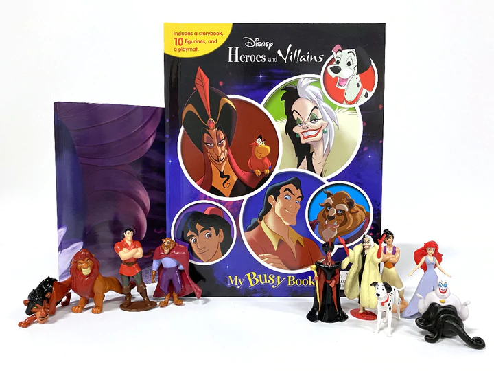Phidal Disney Heroes and Villains - My Busy Books