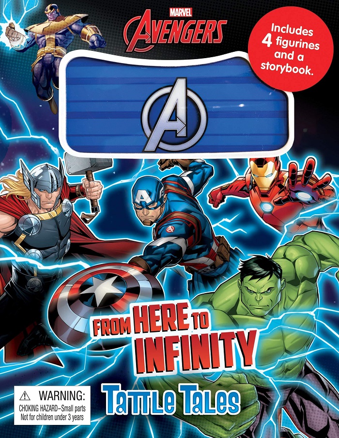 Phidal Marvel Avengers Tattle Tales Board Book With Figurines