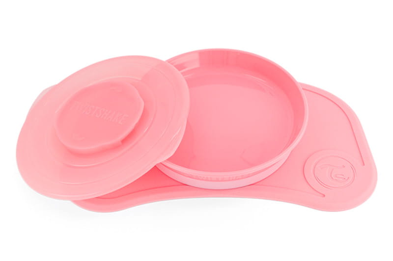 Twistshake Click Mat Mini & Plate - Pink