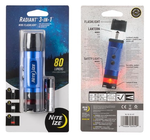 Nite Ize Radiant 3-in-1 Mini Flashlight