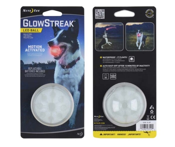 Nite Ize Glowstreak LED Kastebold Transparent 1 Stk
