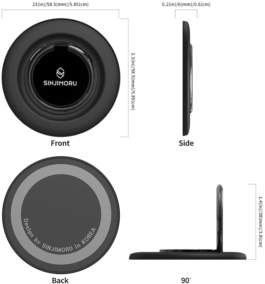 Sinjimoru M-Ringo Magnetic Phone Ring Holder for Apple MagSafe Case