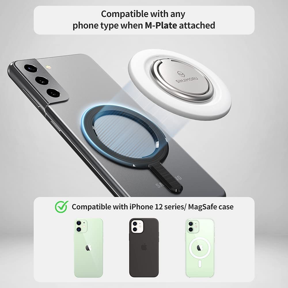 Sinjimoru M-Ringo Magnetic Phone Ring Holder for Apple MagSafe Case