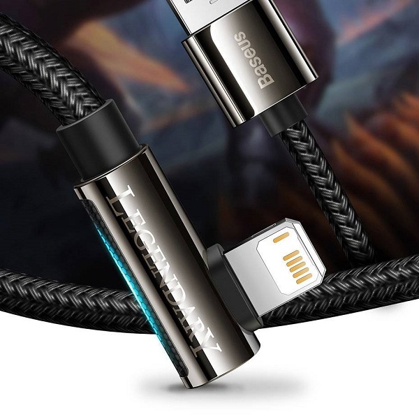 Baseus USB to Lightning Cable Baseus Legend Series, 2.4A, 1m (Black)