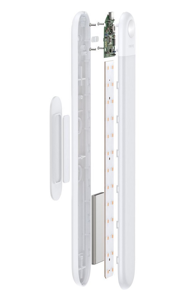 Baseus Sunshine Magnetic Lamp Natural Light LED Flashlight + Charging Cable - White