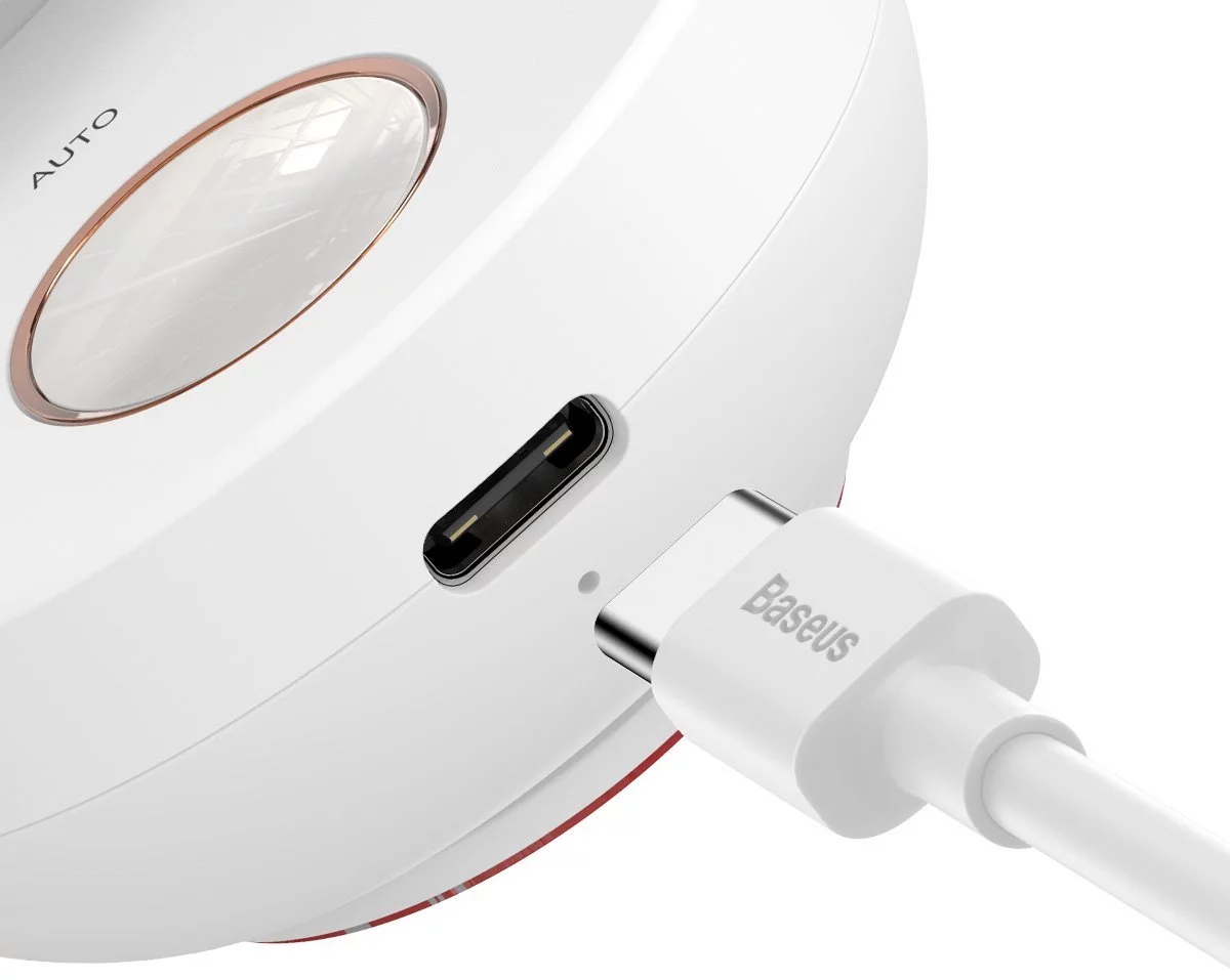 Baseus Full Moon Bedside Lamp, With Motion and Twilight Sensor - White