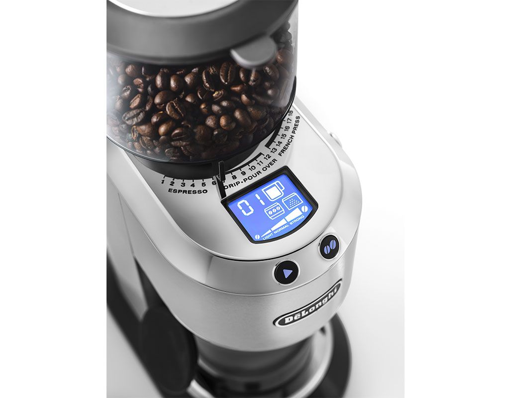 DeLonghi KG521.M Dedica Coffee Grinder with LCD