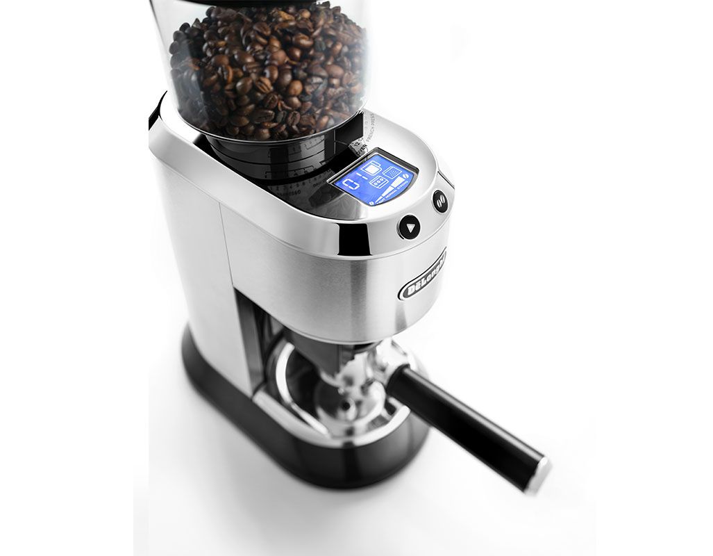 DeLonghi KG521.M Dedica Coffee Grinder with LCD