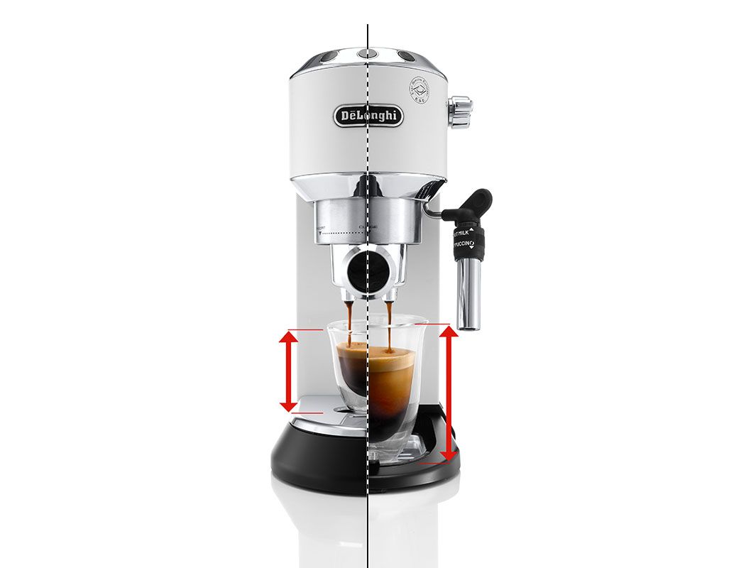 De'Longhi EC685.W Dedica Style Pump Espresso, Metal, 1350 W, 1 Litre, White