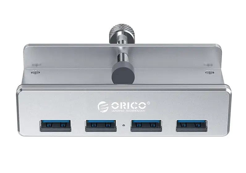 Orico 4 Port USB3.0 Clip-Type Hub Aluminium