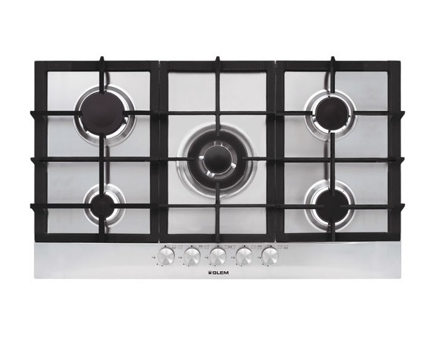 Flamegas Built-In Gas Hob, 5 Burners, 90 cm, Stainless steel - GT955HIX