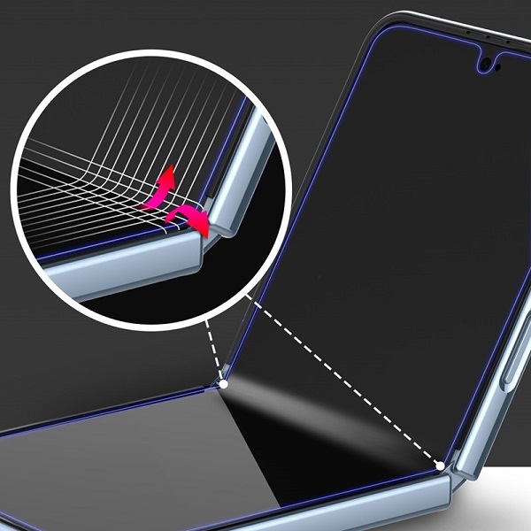 Araree Pure Diamond Inside Screen Protector Eup Film Anti Bacterial For Z Flip 4 - Clear