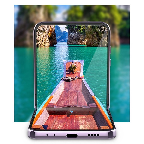 Araree Pure Diamond Inside Screen Protector Eup Film Anti Bacterial For Z Flip 4 - Clear