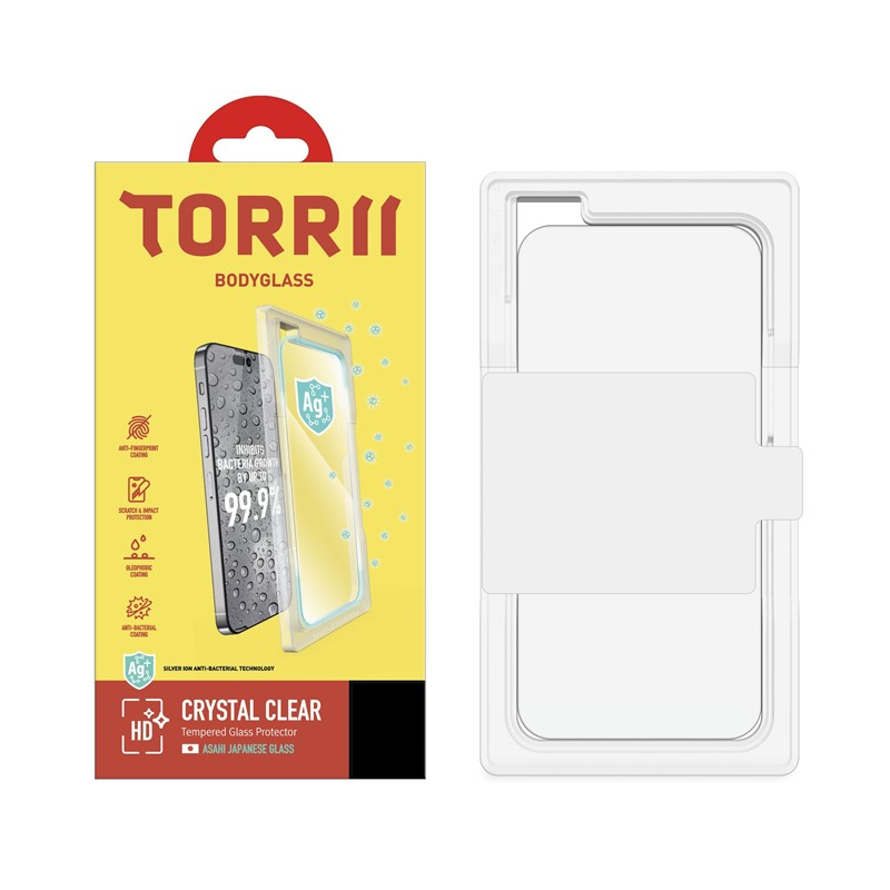 Torrii Bodyglass Screen Protector Anti-Bacterial Coating For iPhone 14 (6.1) – Clear