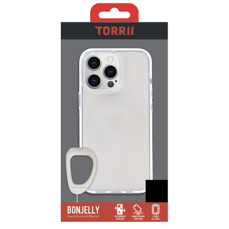 Torrii Bonjelly Case Anti-Bacterial Coating For iPhone 14 Pro (6.1) - Clear