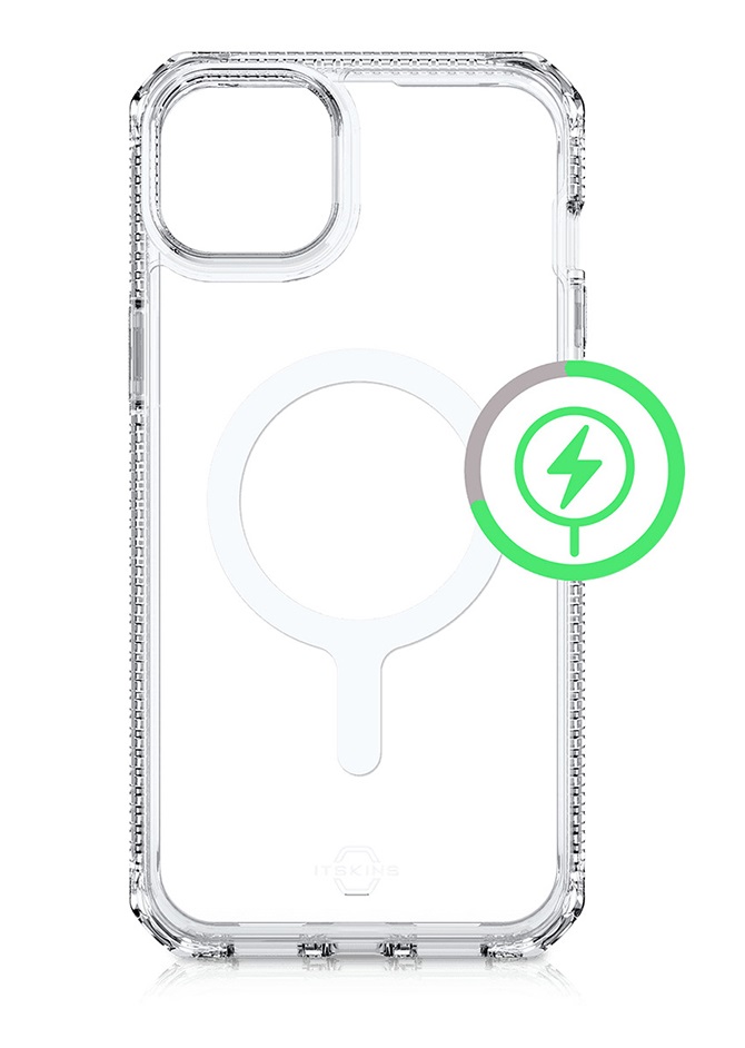 Itskins Hybrid Clear Case Compatible With Magsafe For iPhone 14 Pro ( 6.1) - Transparent