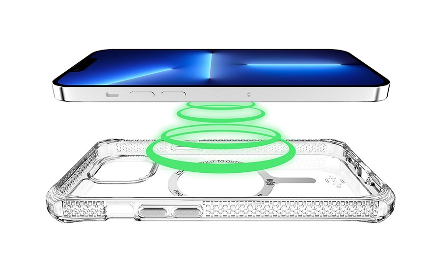 Itskins Hybrid Clear Case Compatible With Magsafe For iPhone 14 Pro ( 6.1) - Transparent