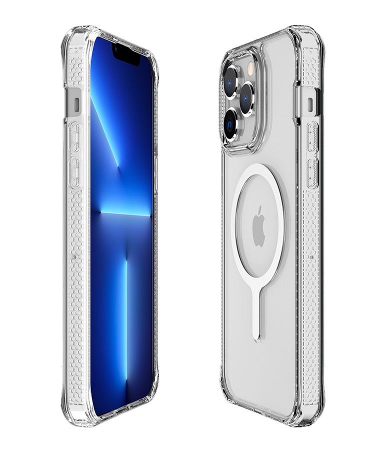 Itskins Hybrid Clear Case Compatible With Magsafe For iPhone 14 Pro ( 6.1) - Transparent
